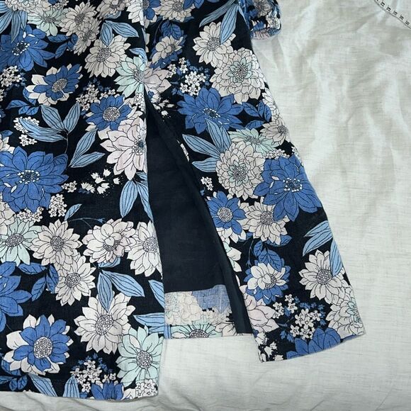 J. Crew Linen Daydream Dress in Zinnia Floral Size Medium Petite - Picture 7 of 11